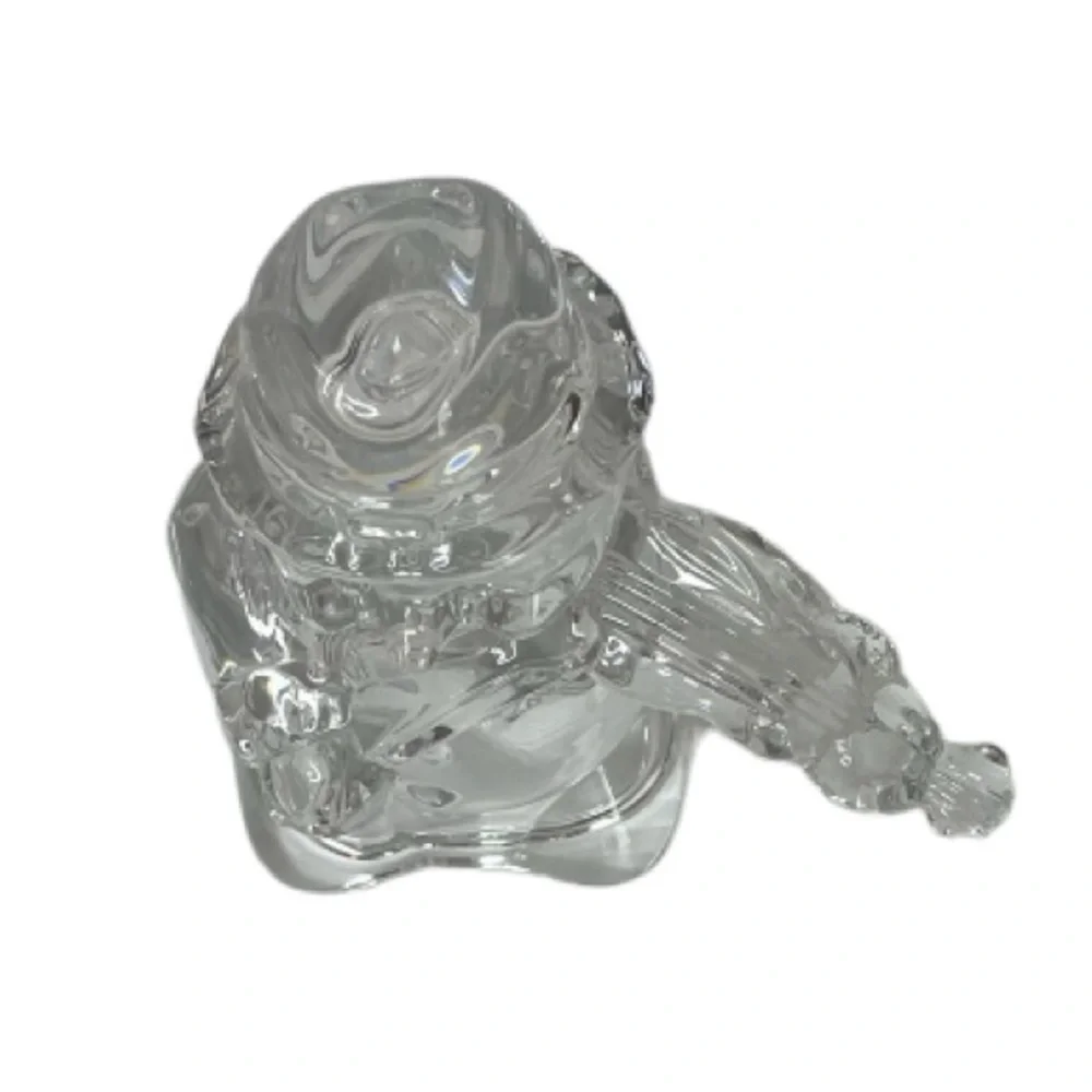 Mikasa Frostys Choir Crystal Snowman Playing Violin Glass Winter Christmas Decor